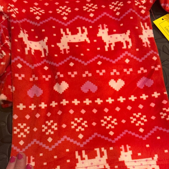 Cat & Jack NWT Patterned fleece Kids Pajama Set - Picture 4 of 4